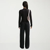 Nike Womens Drawstring Waist Lightweight Moisture Wicking Straight Low Rise Regular Fit Sweatpant