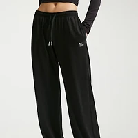 Nike Womens Drawstring Waist Lightweight Moisture Wicking Straight Low Rise Regular Fit Sweatpant