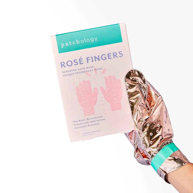 Patchology Rosã© Fingers Renewing Hand Mask