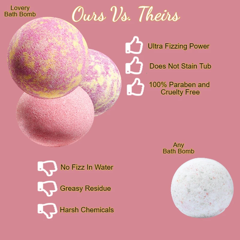 LOVERY™ Handmade Bath Bomb Gift Set - 30pc Bubble Bath Fizzies