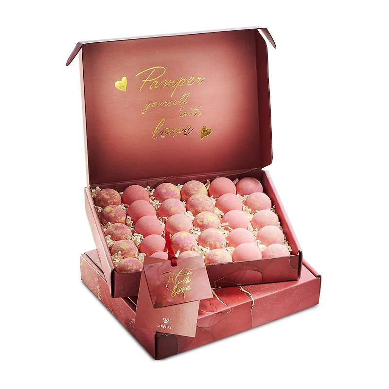 LOVERY™ Handmade Bath Bomb Gift Set - 30pc Bubble Bath Fizzies