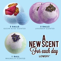 LOVERY™ Variety Bath Bombs Basket - 17pc Home Bath Gift Set