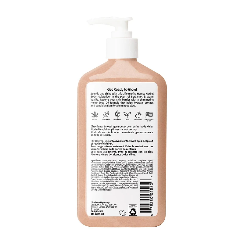 Hempz Glow Getter Herbal Body Moisturizer