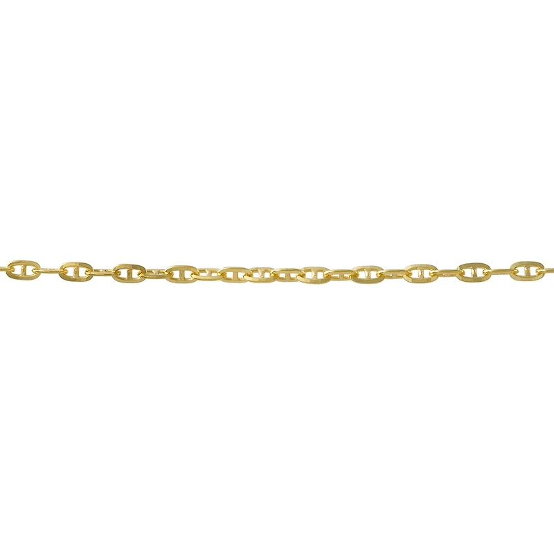 Womens 14K Gold 18 Inch Mariner Chain Necklace