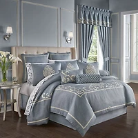 Queen Street Augusta 4-pc. Damask + Scroll Comforter Set