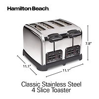 Hamilton Beach Classic 4 Slice Toaster With Sure-Toast Technology