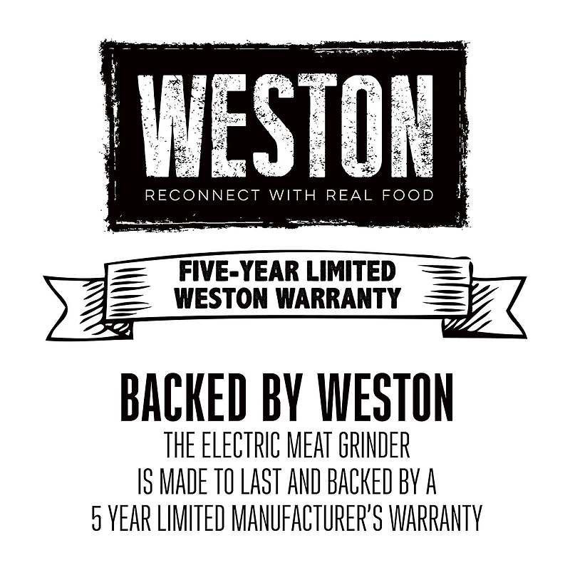 Weston Butcher Series #8 Meat Grinder And Sausage Stuffer