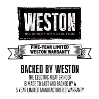 Weston Butcher Series #8 Meat Grinder And Sausage Stuffer