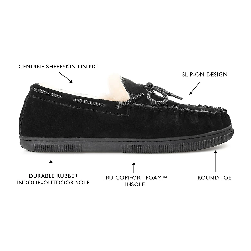 Territory Meander Mens Moccasin Slippers