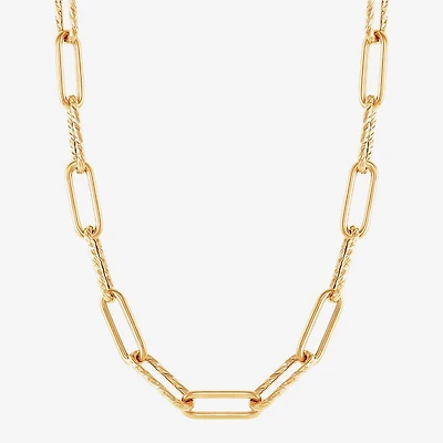 Gold Addiction Womens 14K 22 Inch Link Necklace