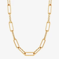 Gold Addiction Womens 14K 22 Inch Link Necklace