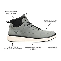 Territory Mens Roam Flat Heel Lace-Up Boots