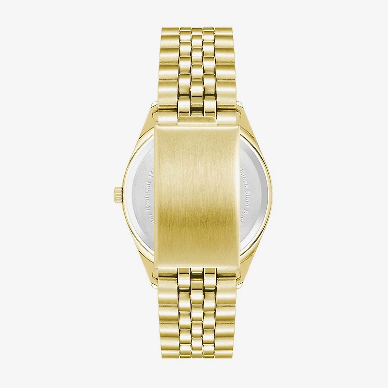 Armitron Womens Gold Tone Bracelet Watch 75 5849bkgp