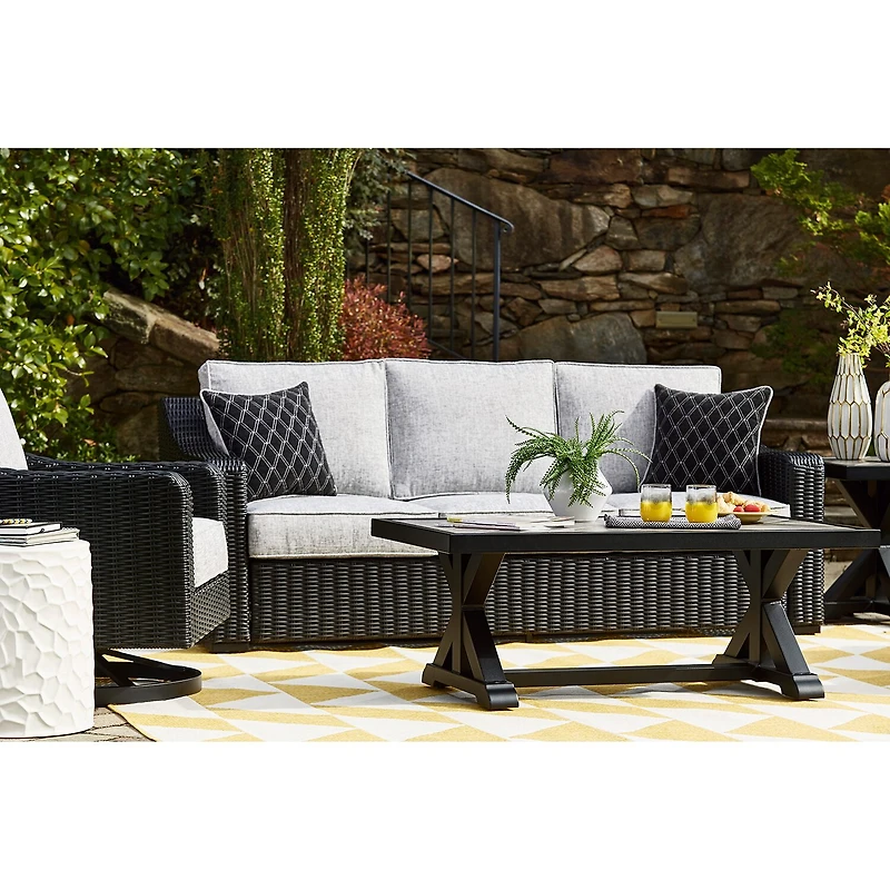 Signature Design by Ashley® Beachcroft Outdoor Sofa with Nuvella Cushions