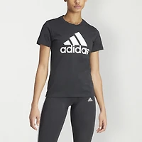 adidas Womens Crew Neck Short Sleeve Active T-Shirt