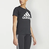 adidas Womens Crew Neck Short Sleeve Active T-Shirt