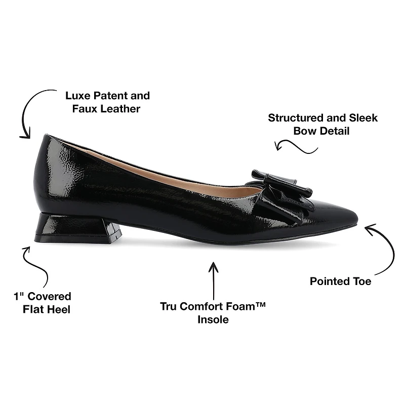 Journee Collection Ophelia Womens Pointed Closed Toe Ballet Flats