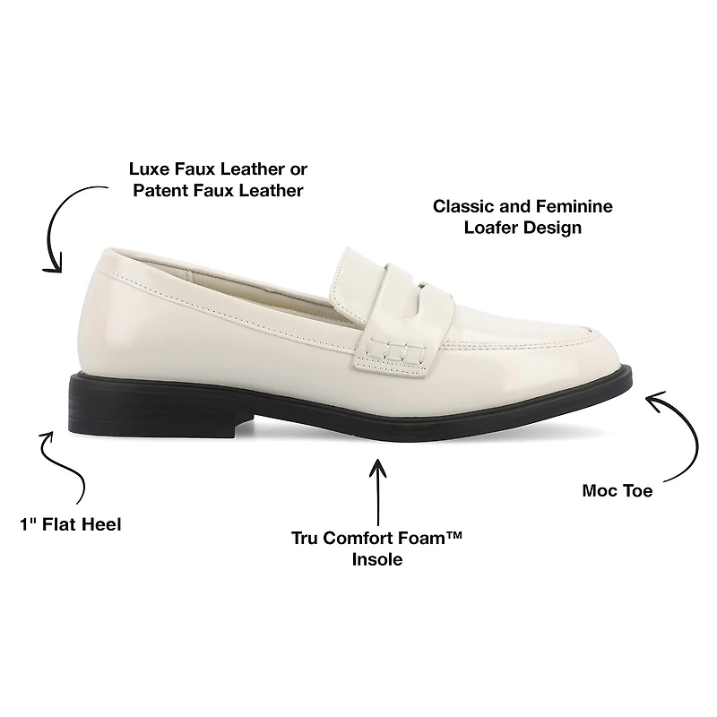 Journee Collection Raichel Womens Moc Closed Toe Loafers