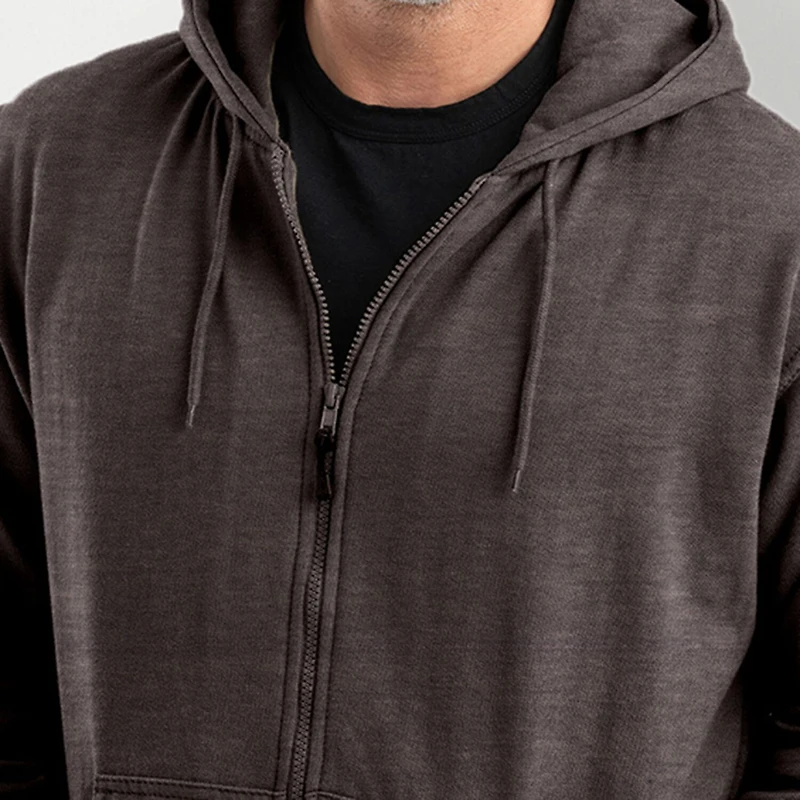 Berne Mens Long Sleeve Fleece Zipper Big and Tall Hoodie