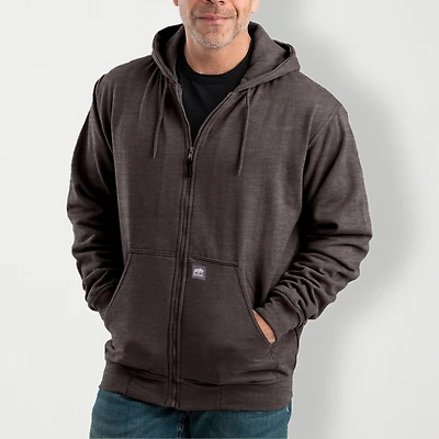 Berne Mens Long Sleeve Fleece Zipper Big and Tall Hoodie
