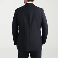Haggar JMH Tailored Wool Windowpane Mens Stretch Fabric Modern Fit Suit Jacket
