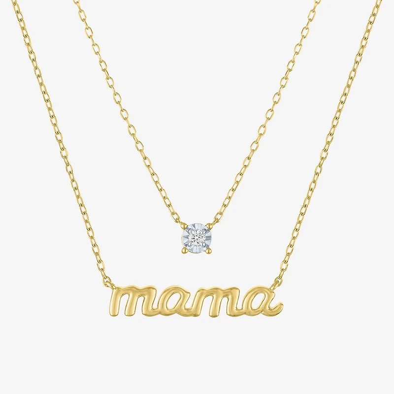 Yes Please! (G-H / Si2-I1) Womens Diamond Accent Lab Grown White Diamond Accent 2-pc. Pendant Necklace Set