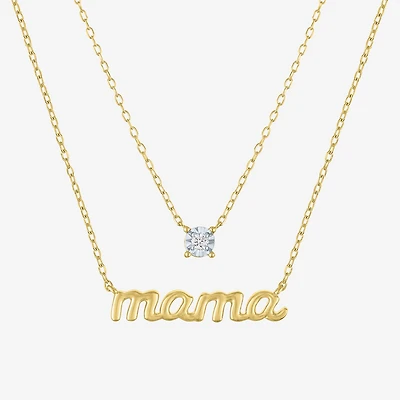 Yes Please! (G-H / Si2-I1) Womens Diamond Accent Lab Grown White Diamond Accent 2-pc. Pendant Necklace Set