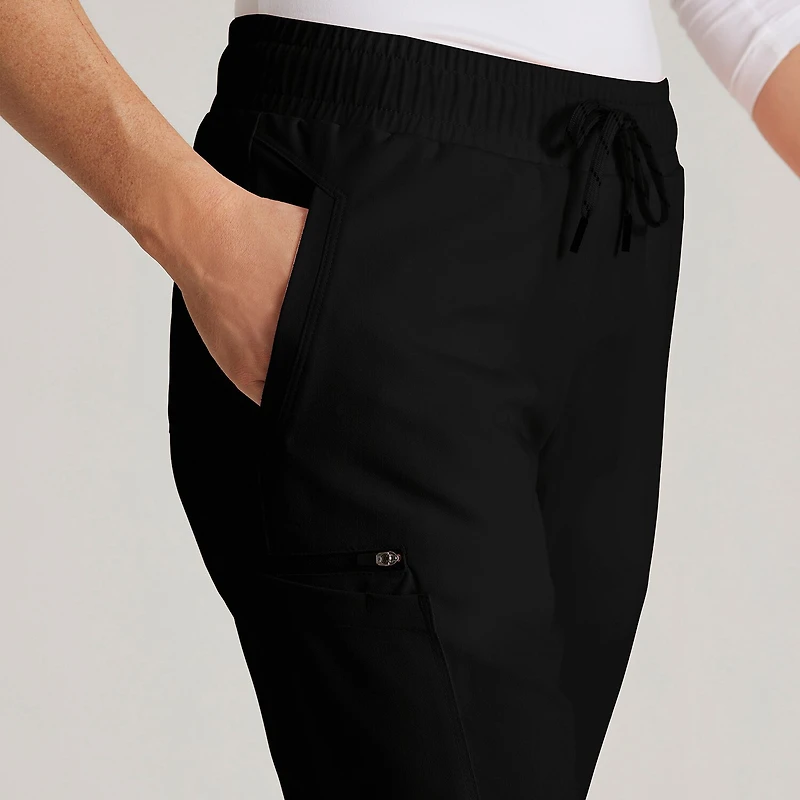 Barco Unify Bup647 Union 5-Pocket Mid-Rise Jogger Womens Plus Tall Stretch Fabric Moisture Wicking Wrinkle Resistant Scrub Pant
