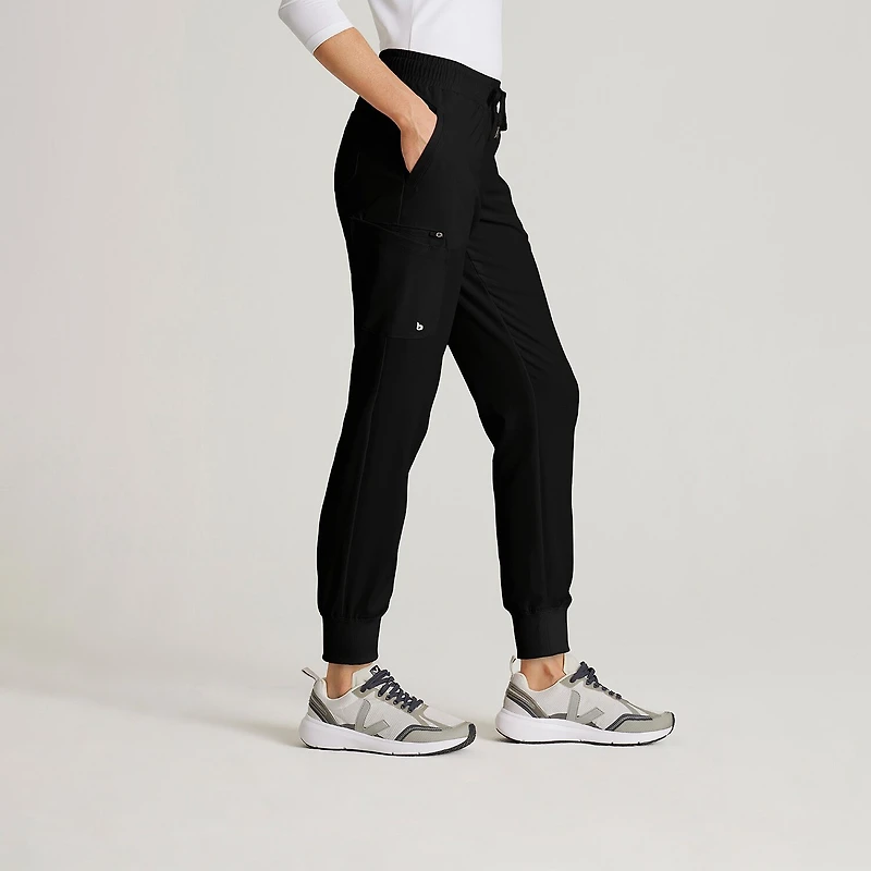 Barco Unify Bup647 Union 5-Pocket Mid-Rise Jogger Womens Plus Tall Stretch Fabric Moisture Wicking Wrinkle Resistant Scrub Pant