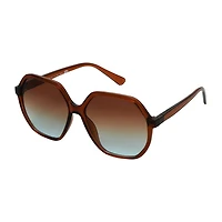a.n.a Orange Geo Womens UV Protection Square Sunglasses