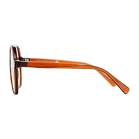 a.n.a Orange Geo Womens UV Protection Square Sunglasses