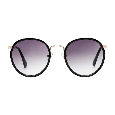 a.n.a Black Round Womens UV Protection Sunglasses