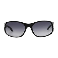 Mixit Black With Gem Detail Womens UV Protection Sunglasses