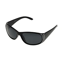 Mixit Black With Gem Detail Womens UV Protection Sunglasses