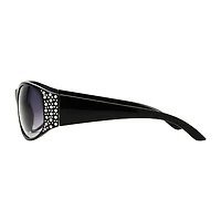 Mixit Black With Gem Detail Womens UV Protection Sunglasses