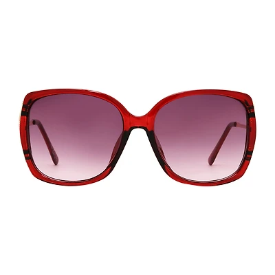Mixit Red With Venting Womens UV PROTECTION Square Sunglasses
