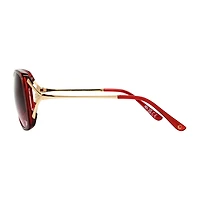 Mixit Red With Venting Womens UV PROTECTION Square Sunglasses