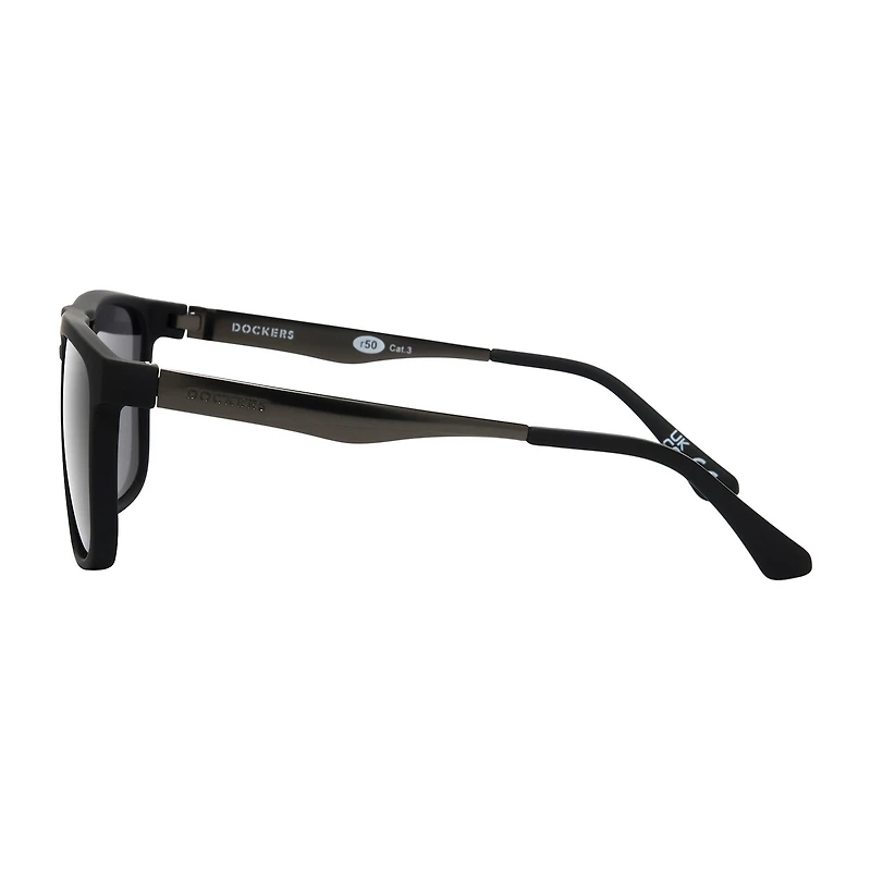 Dockers Mens Polarized Aviator Sunglasses