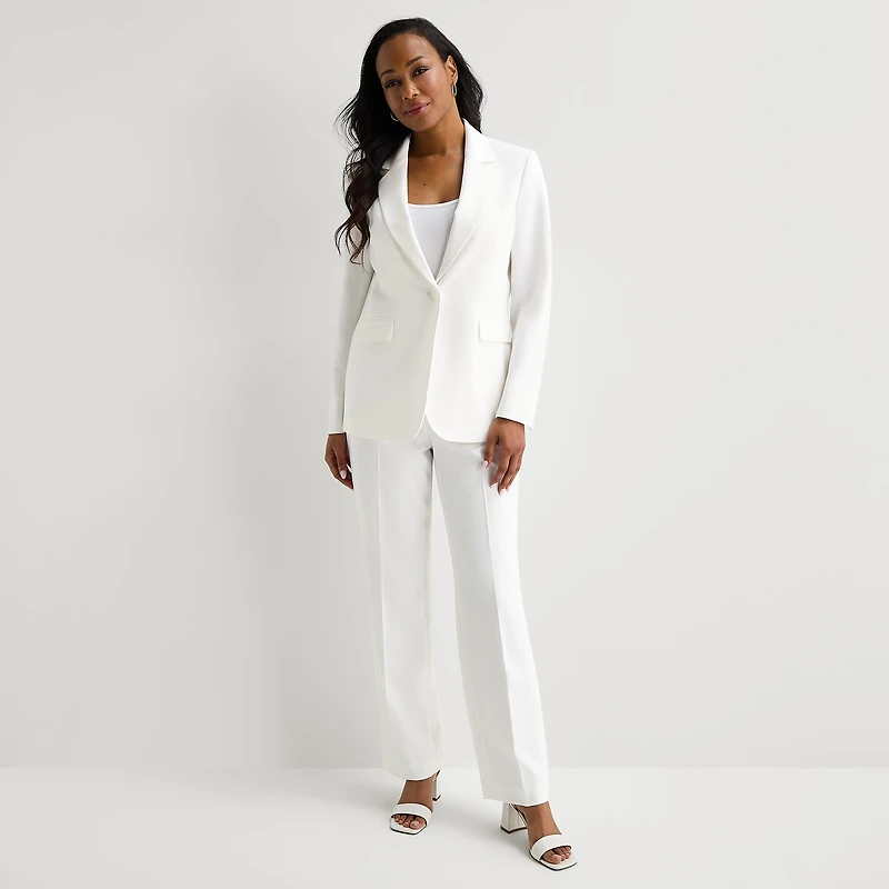 Black Label by Evan-Picone Womens Classic Fit Suit Jacket