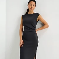 Stylus Womens Crew Neck Sleeveless Sheath Dress