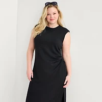 Stylus Womens Plus Sleeveless Sheath Dress