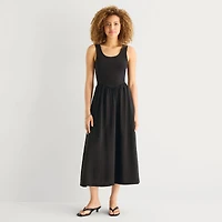 a.n.a Womens U Neck Sleeveless Maxi Dress
