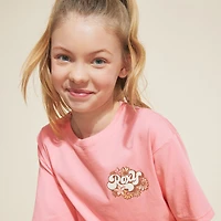 Roxy Big Kid Girls Crew Neck Short Sleeve Regular Fit Graphic T-Shirt