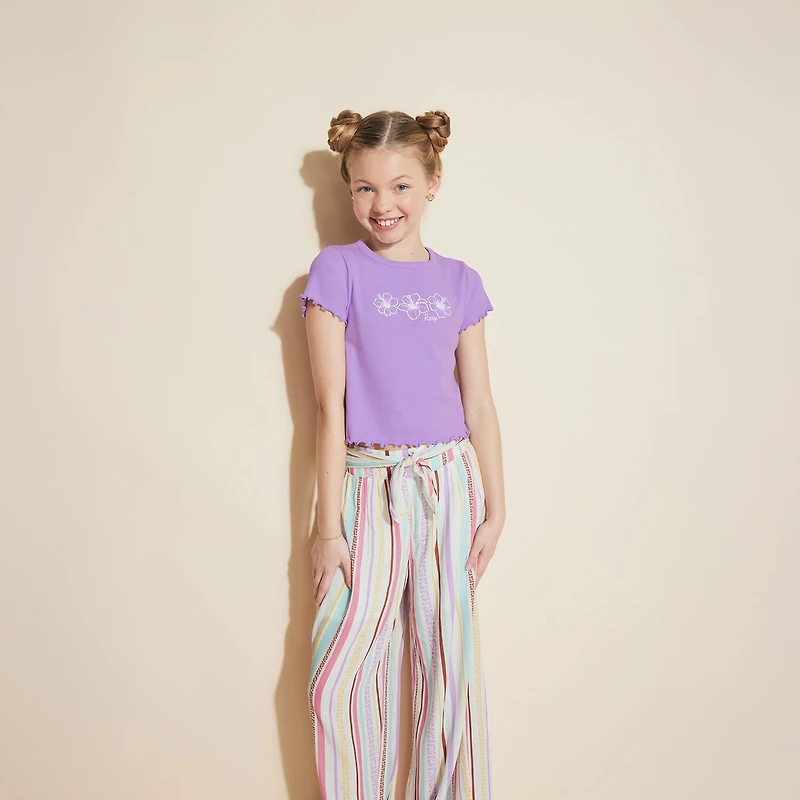 Roxy Big Kid Girls Wide Leg Regular Fit Pull-On Pant