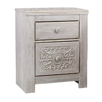 Signature Design by Ashley Paxberry 25" 2 Drawer Charging Nightstand