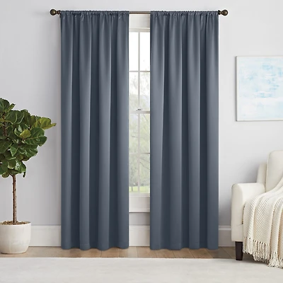 Eclipse Thermapanel Rod Pocket Light-Filtering Single Curtain Panel