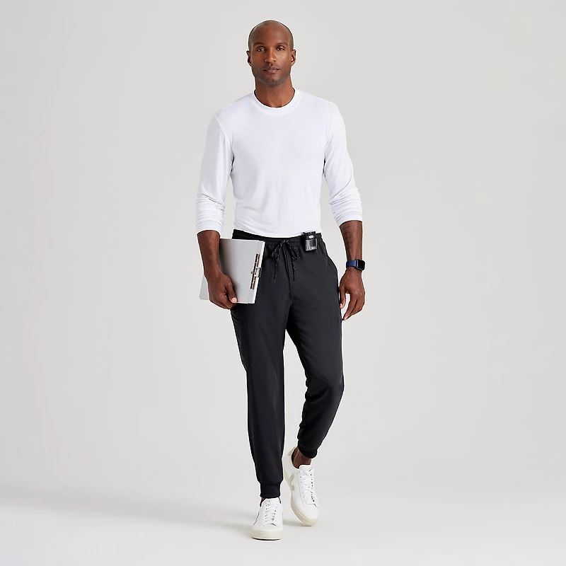 Barco Unify Bup602 Rally 6-Pocket Jogger Mens Short Stretch Fabric Moisture Wicking Wrinkle Resistant Scrub Pant
