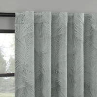 Indigo Road by Egypt Sherrod Coppa Leaf Motif Magnetic Closure Back Tab 100% Blackout Single Curtain Panel