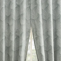Indigo Road by Egypt Sherrod Coppa Leaf Motif Magnetic Closure Back Tab 100% Blackout Single Curtain Panel
