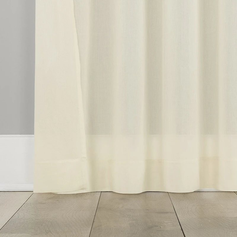 Indigo Road by Egypt Sherrod Nahla 100% Cotton Rod Pocket Sheer Single Curtain Panel